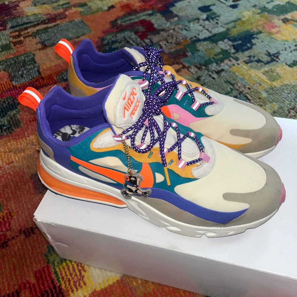 Nike Air Max Women's Sneakers in Orange, Blue, and Purple